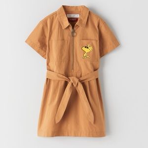 Zara kids girls Snoopy shirtdress
